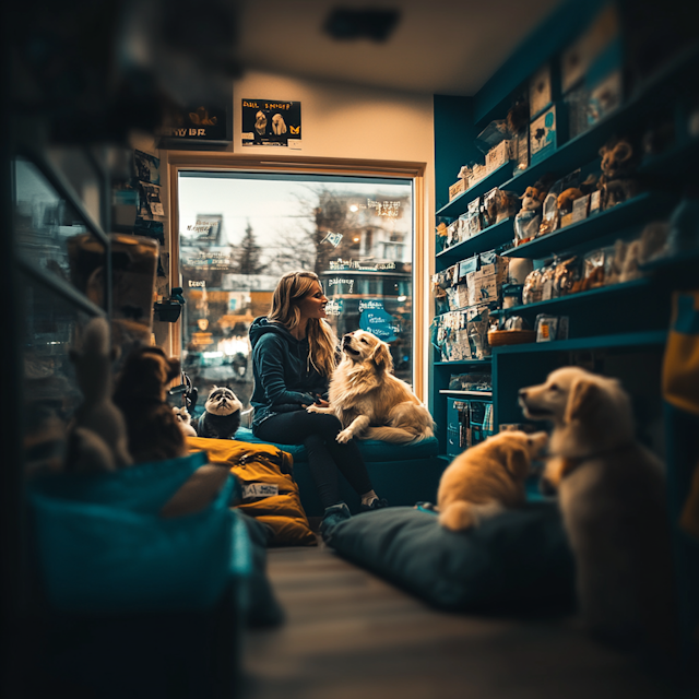 Cozy Pet Store Scene