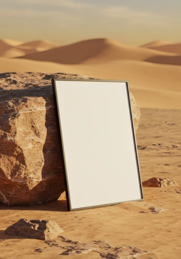 Reflective Frame in Desert