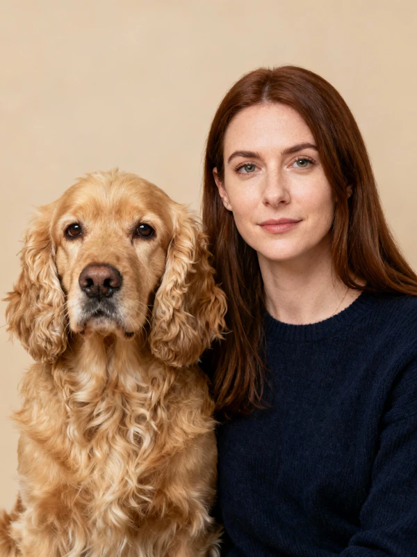 Woman and Golden Retriever