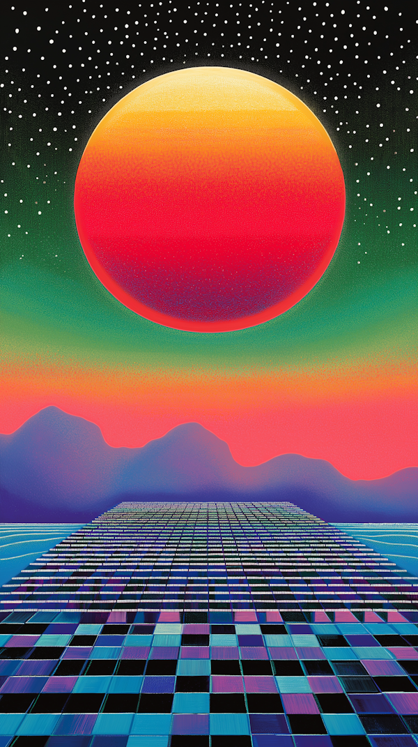 Otherworldly Landscape Illustration