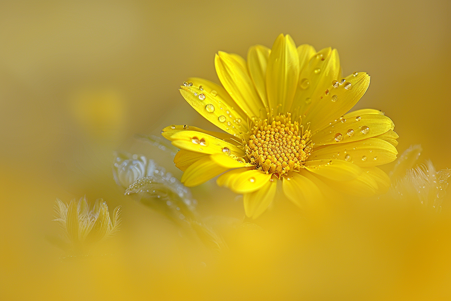 Radiant Yellow Daisy Close-Up