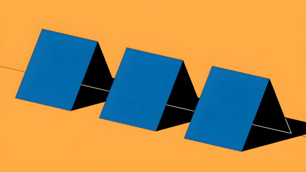 Minimalist Triangles Art