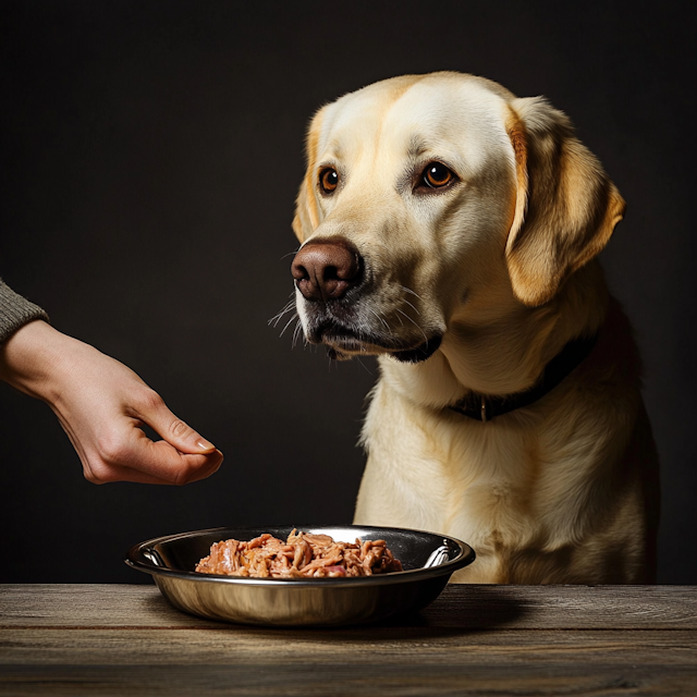 Labrador Retriever at the Table