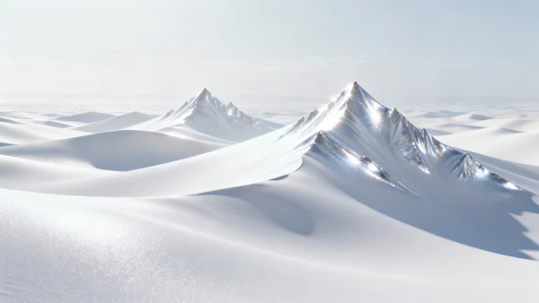 Snowy Mountain Serenity