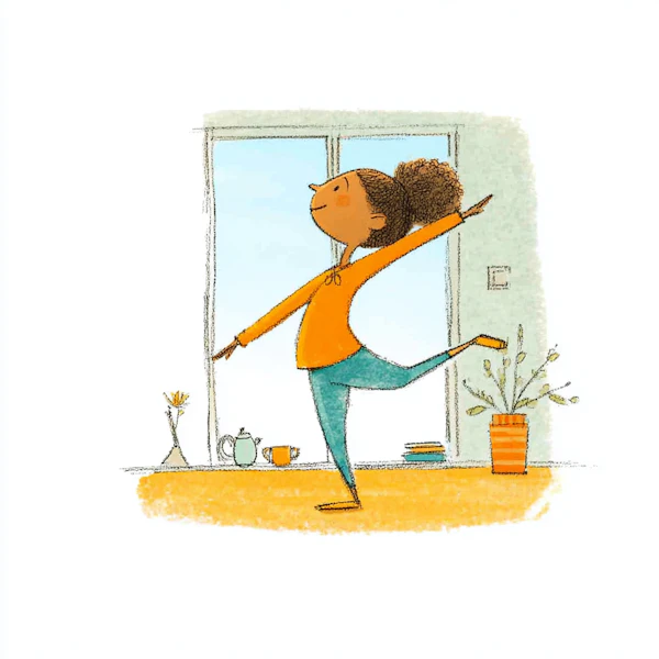 Yoga Pose Illustration