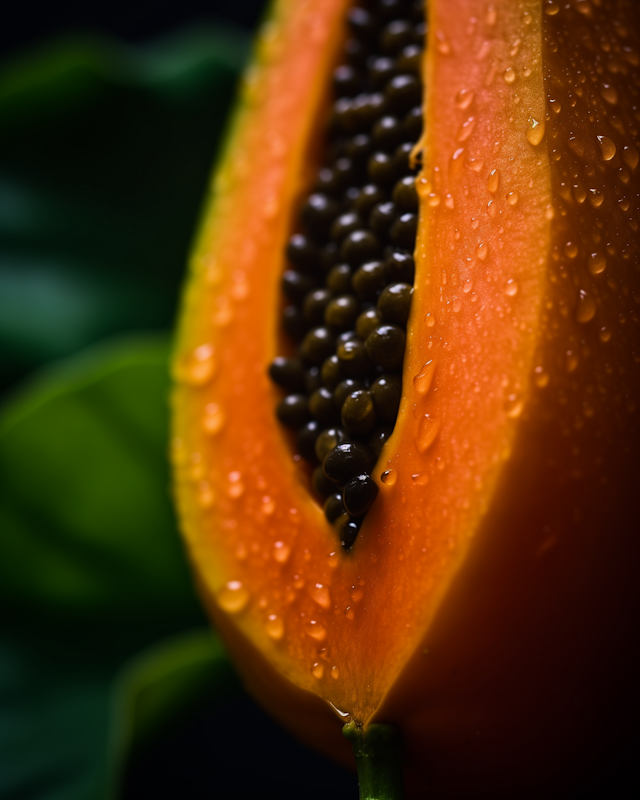 Ripe Papaya Close-Up