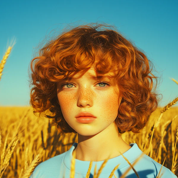 Red-Haired Wheat Portrait