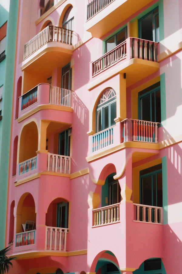 Vibrant Building Facade