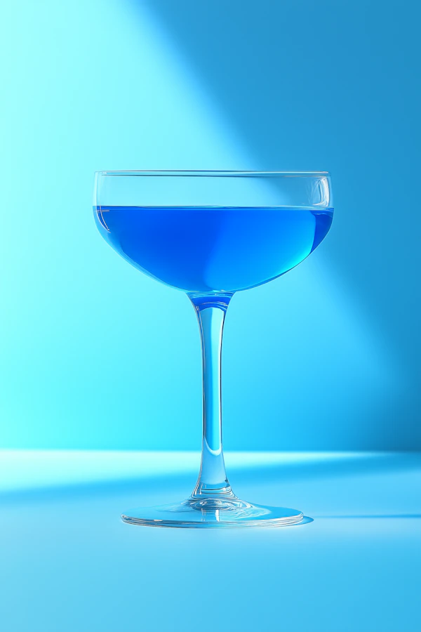Elegant Blue Cocktail