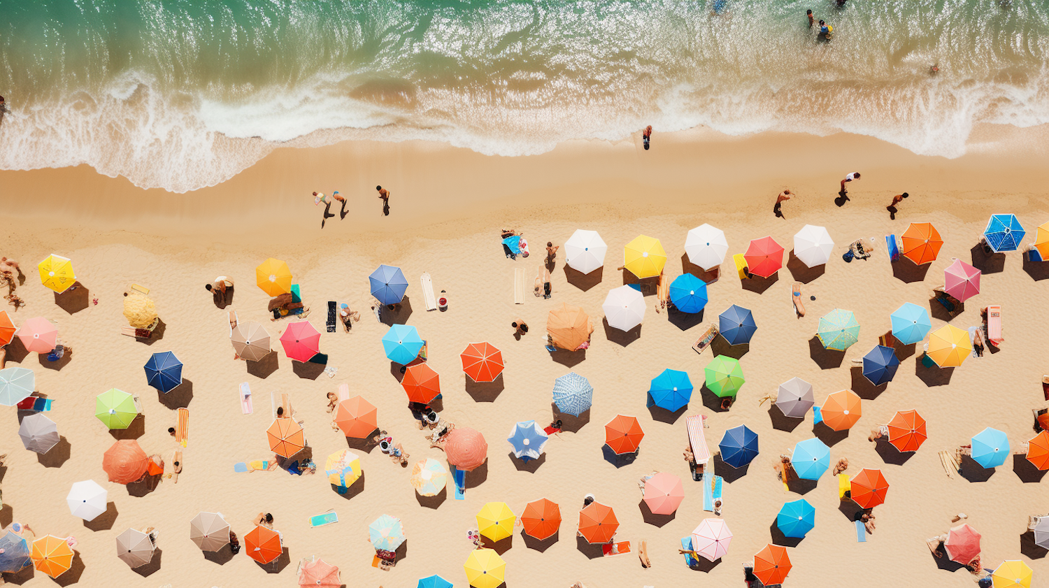 Vibrant Beach Day Mosaic