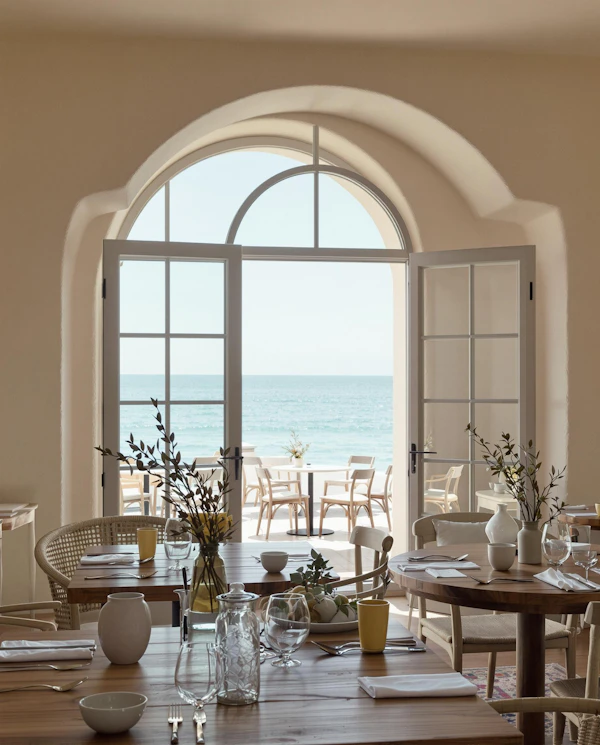 Serene Dining by the Sea