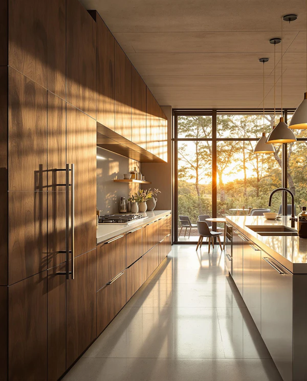 Modern Sunlit Kitchen
