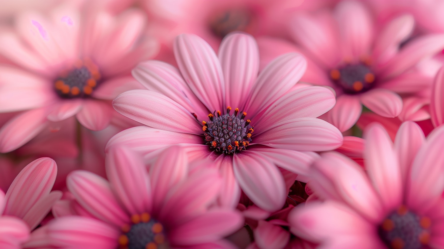 Close-up of Pink Daisies