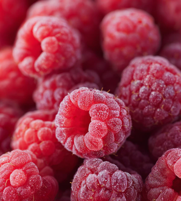 Close-Up of Raspberries