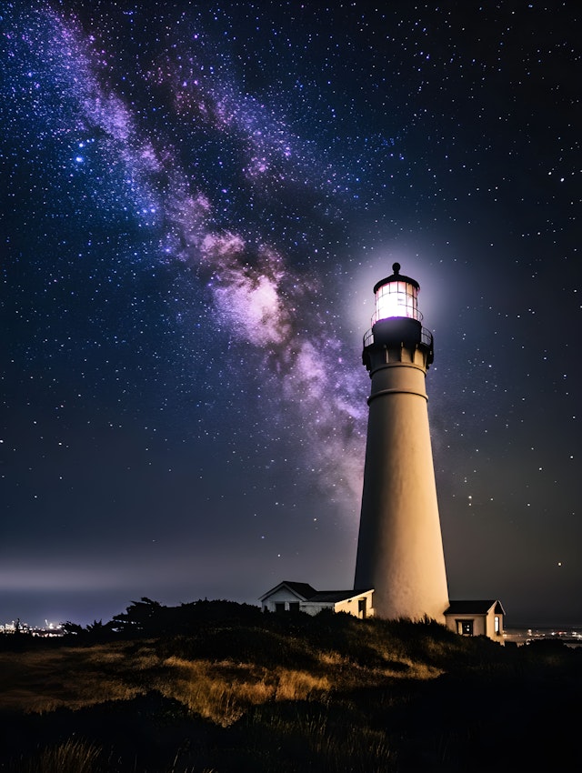 Starlit Lighthouse