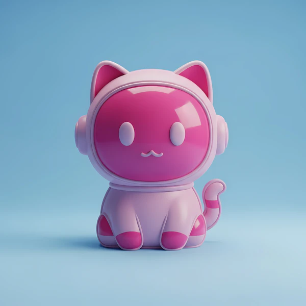 Stylized Cat Character