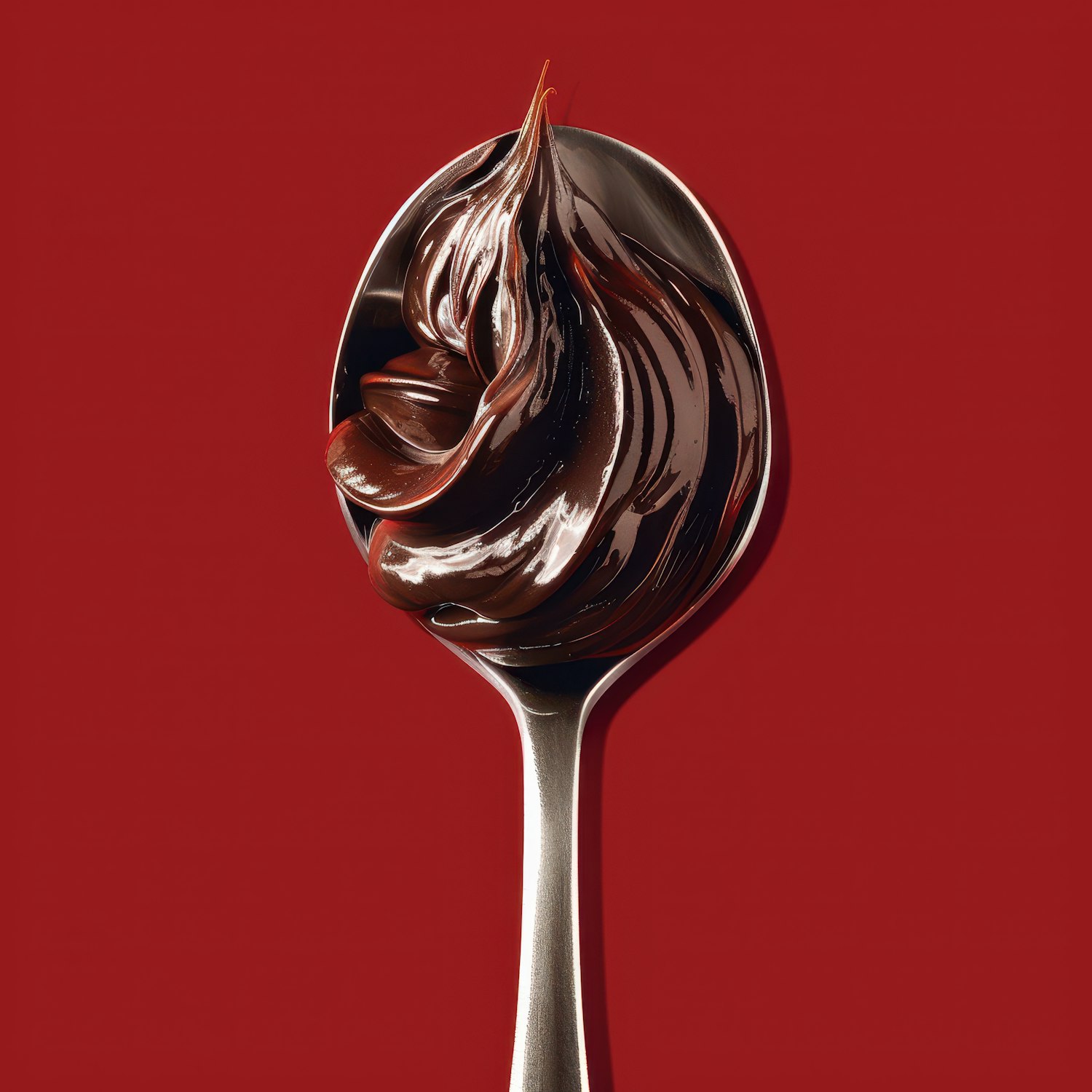 Close-up of Chocolate Spoon