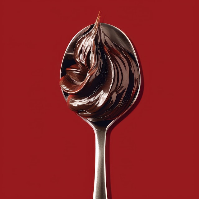 Close-up of Chocolate Spoon