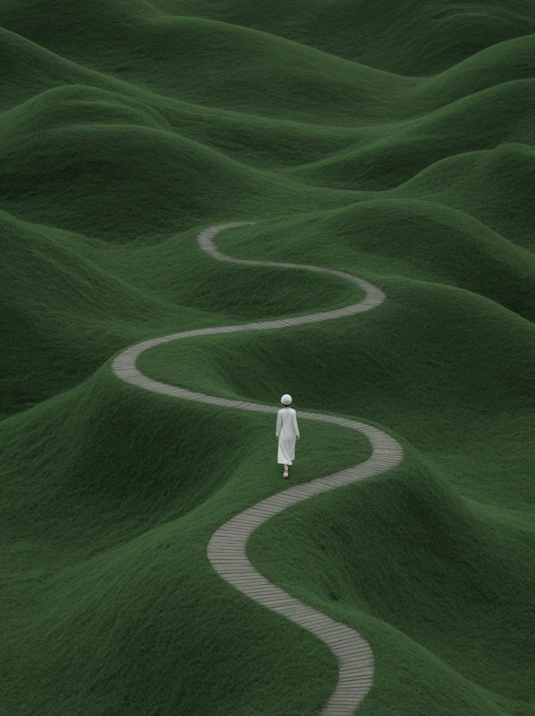 Tranquil Hillside Path