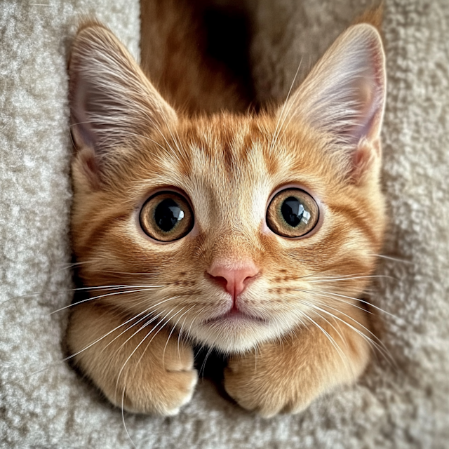 Adorable Orange Tabby Kitten