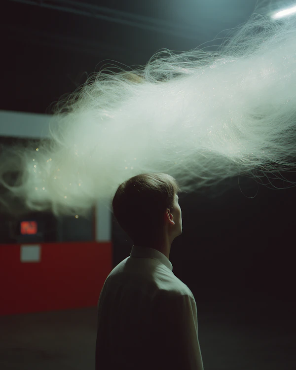 Surreal Cloud Portrait