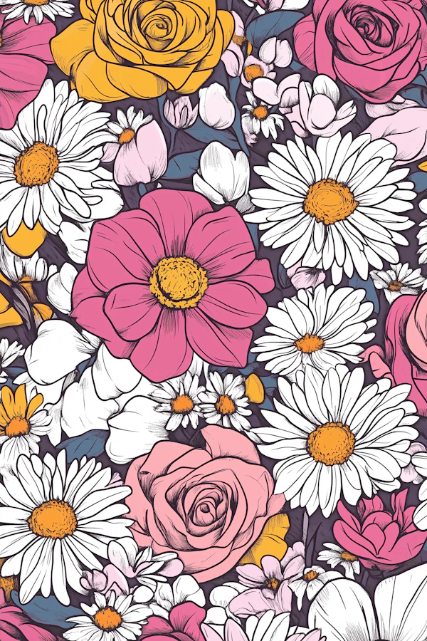 Vibrant Floral Illustration