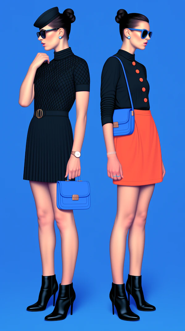 Stylish Duo Illustration