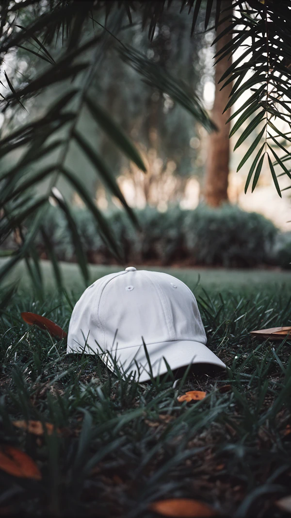 Baseball Cap on Grass