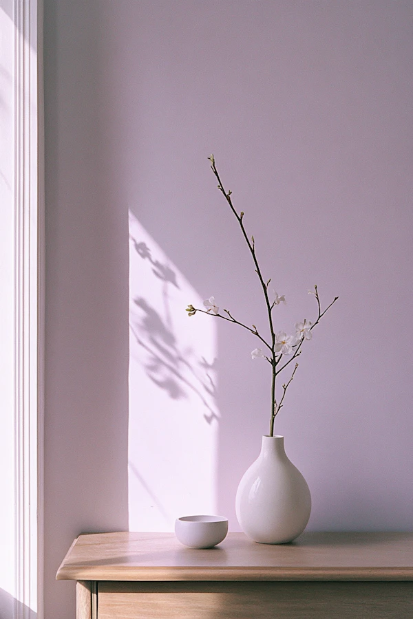 Minimalist Floral Scene