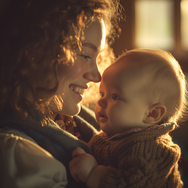 Mother and Baby Tender Moment