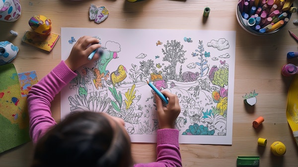 Child Coloring Artwork