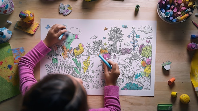 Child Coloring Artwork