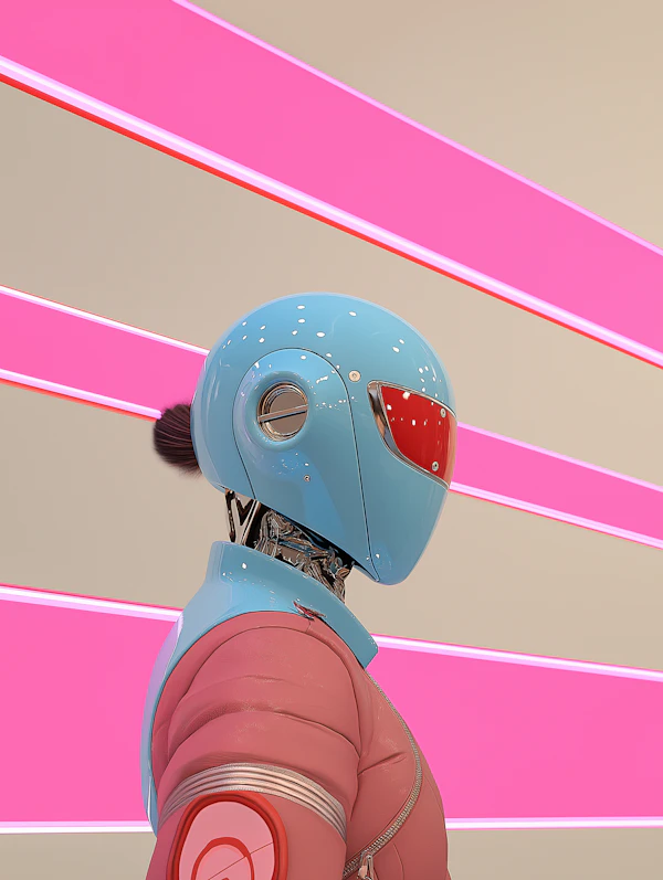 Futuristic Humanoid Figure