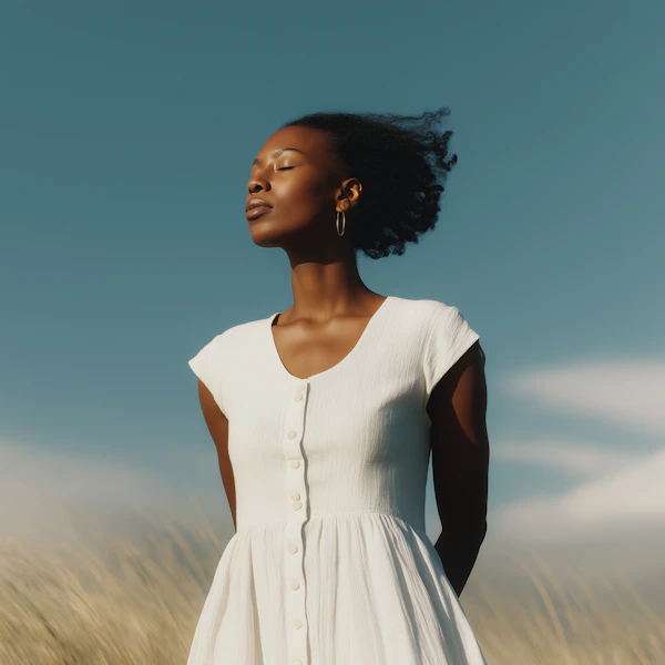 Serene Outdoor Portrait