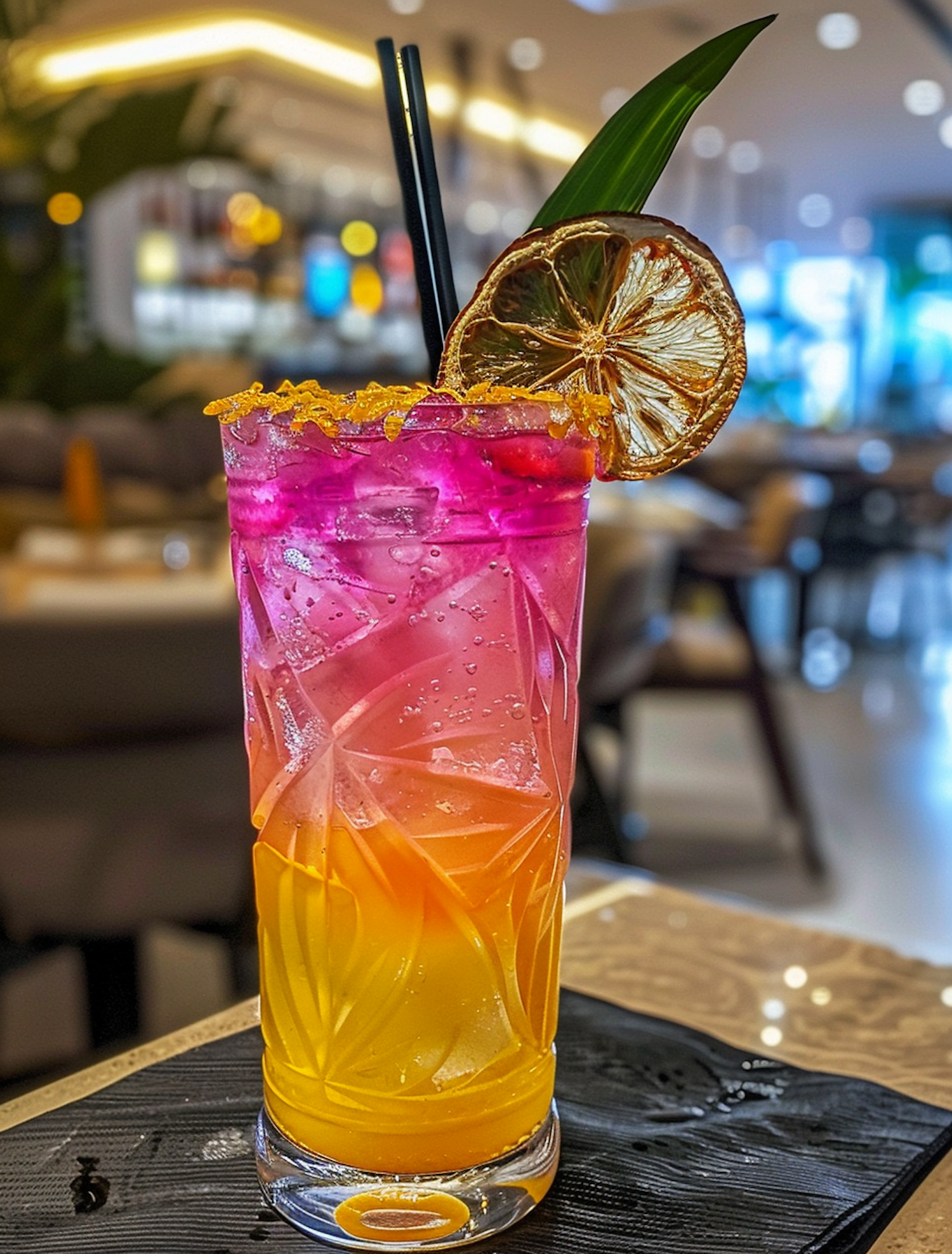 Vibrant Layered Cocktail