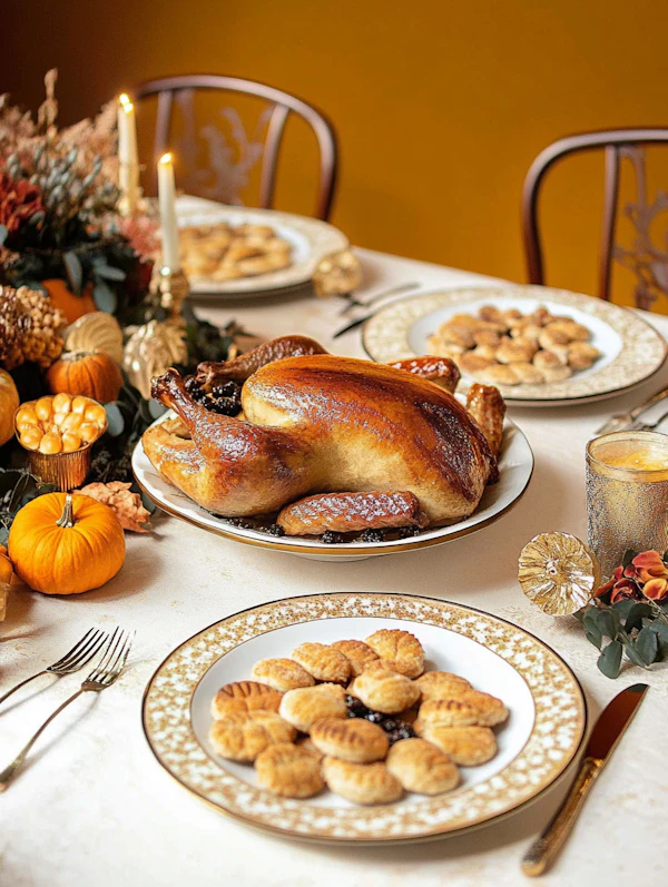 Festive Thanksgiving Table Setting