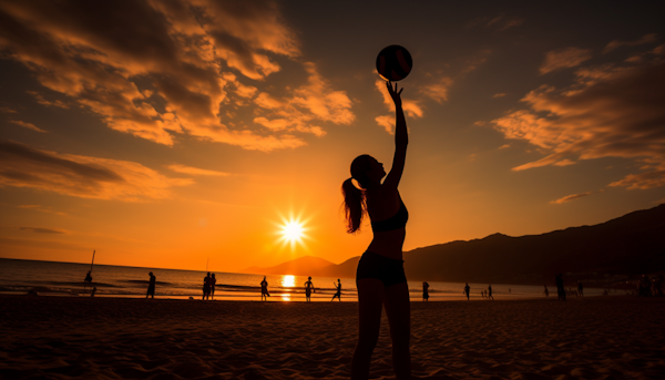 Volleyball Enchantment at Sunset Beach