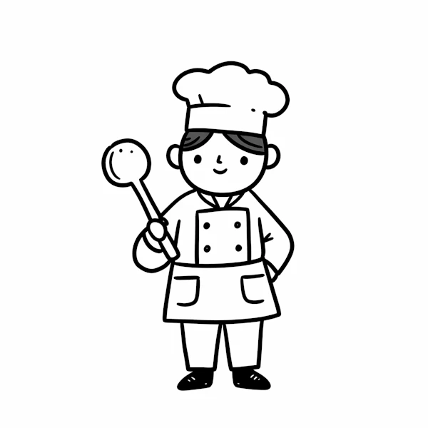 Cartoon Chef Illustration