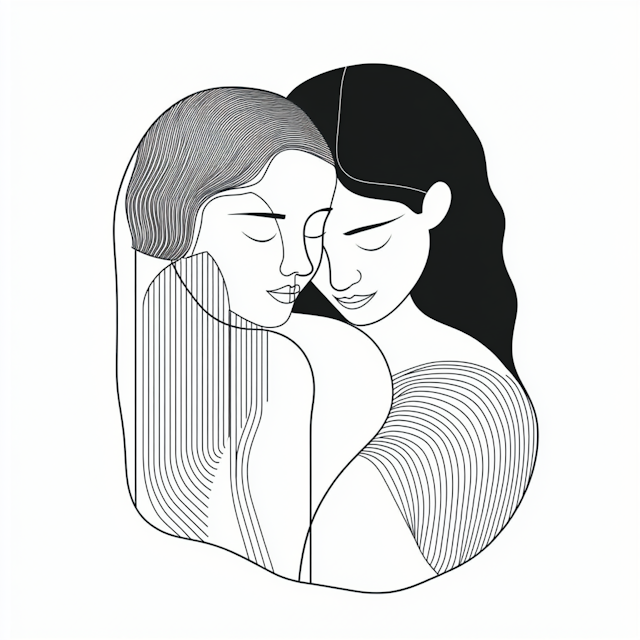 Intimate Embrace Illustration