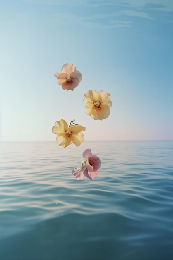 Floating Flowers Scene