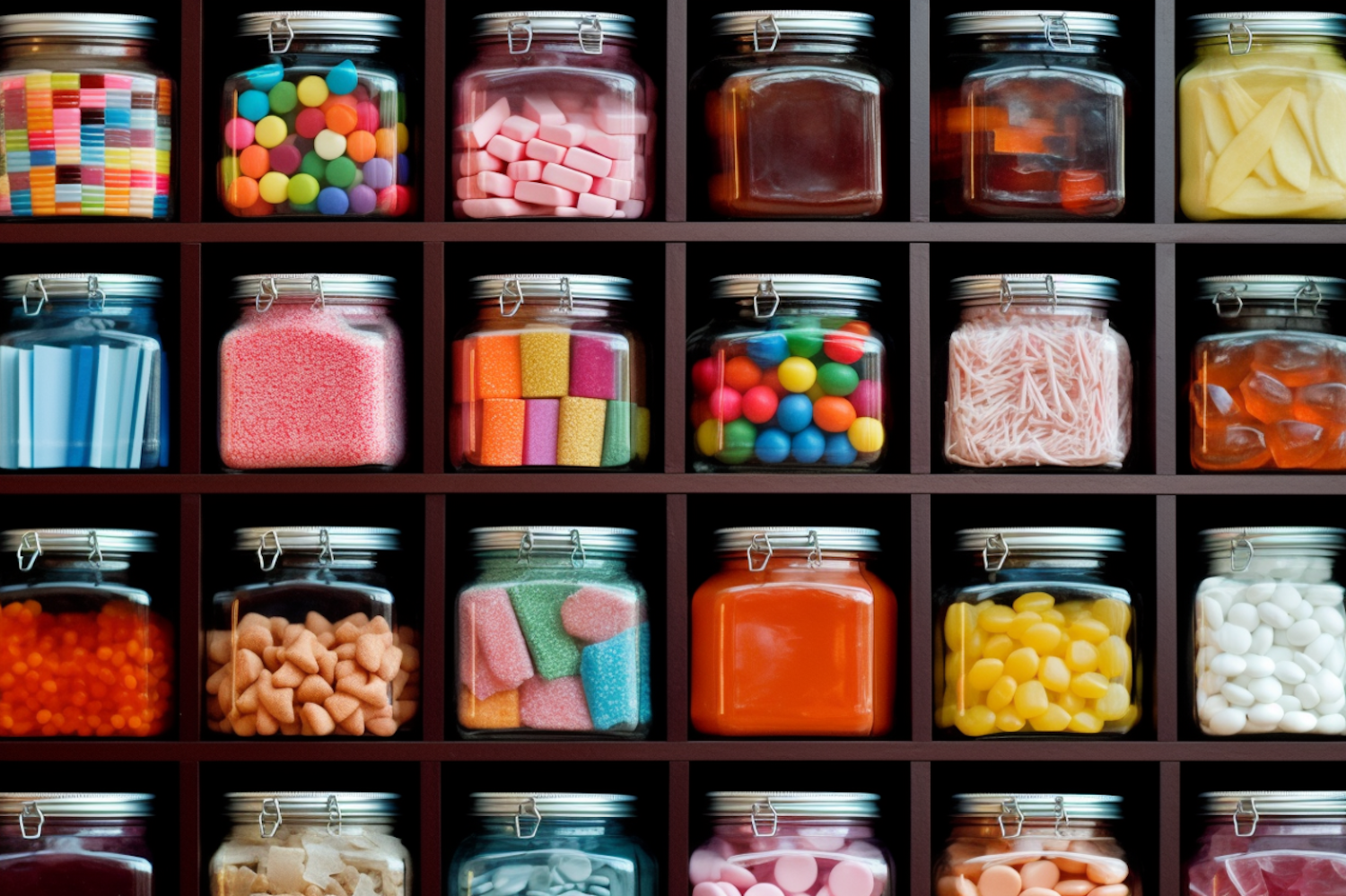 Vintage Candy Shop Shelves