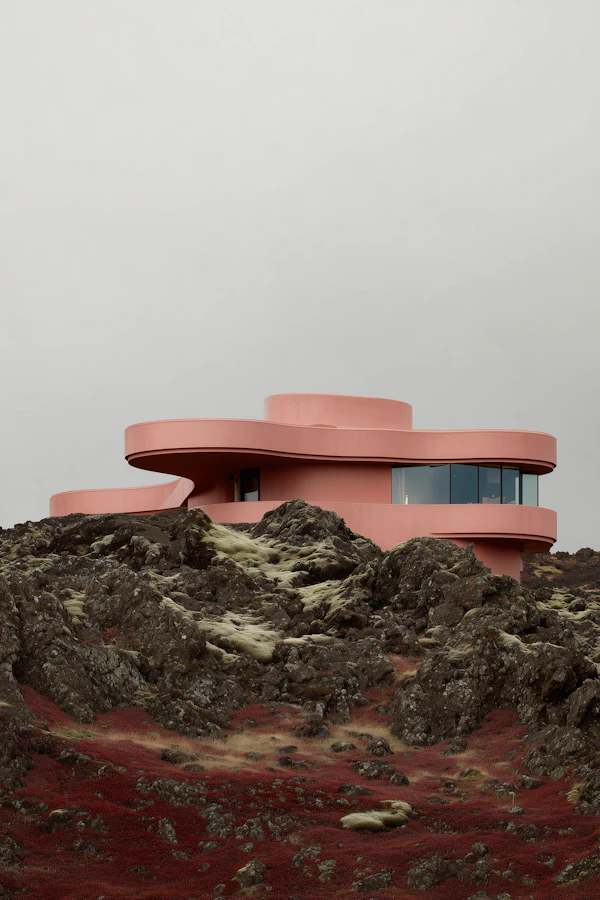 Modern Pink Architecture