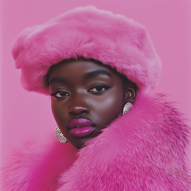 Vibrant Pink Fashion Portrait