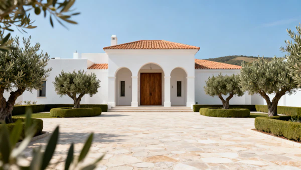 Mediterranean Villa Scene