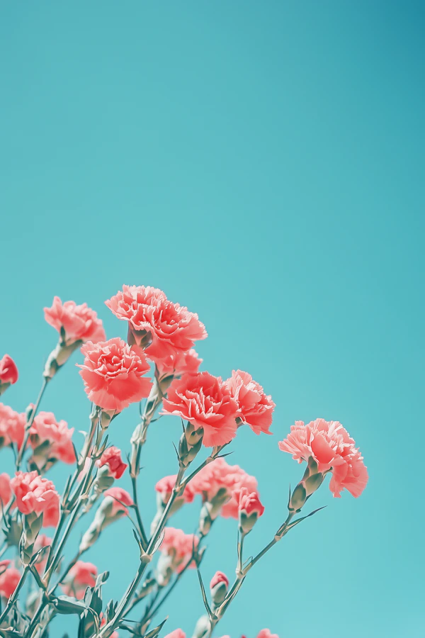 Pink Carnations Display