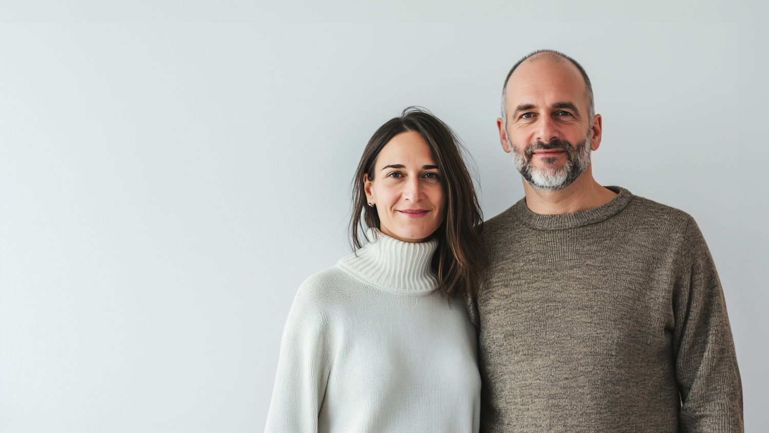 Serene Couple in Cozy Attire