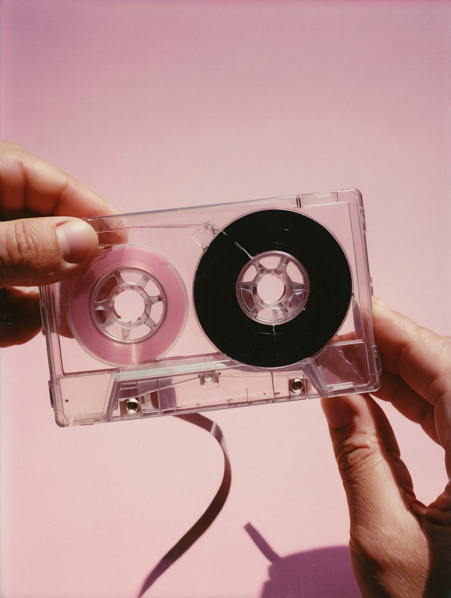 Close-up of Cassette Tape