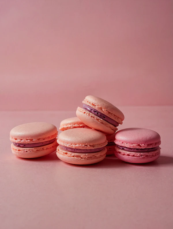 Pastel Macarons Display