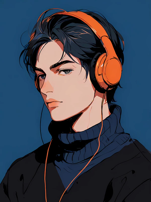 Stylized Man Portrait