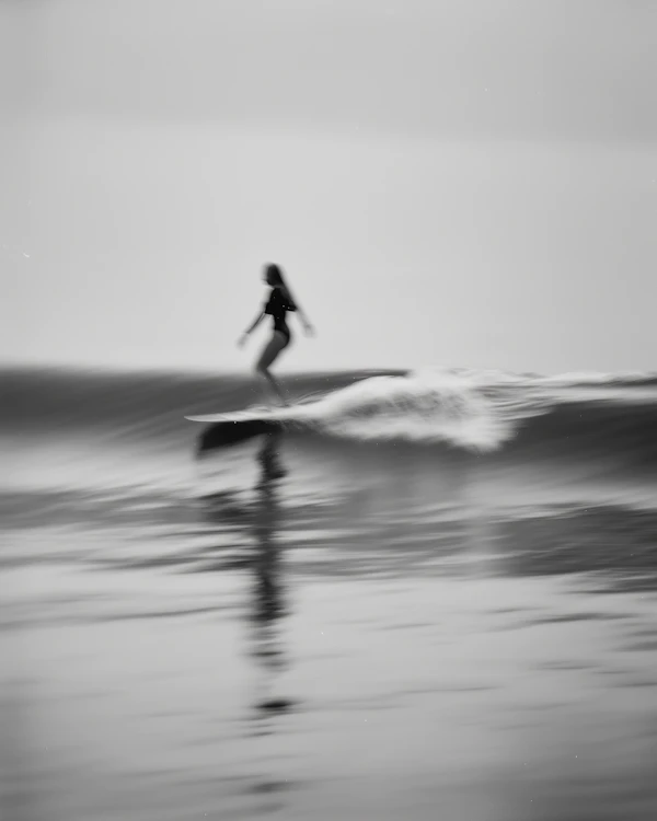 Dreamy Surfer on Wave